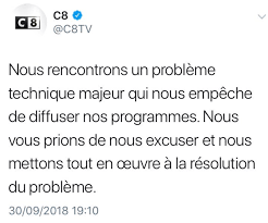 Grilles complètes pour ce soir et demain. Enorme Probleme Technique Sur C8 Hier Soir A 19h Avec Une Coupure D Antenne Pendant 20 Minutes La Video De L Incident Jean Marc Morandini