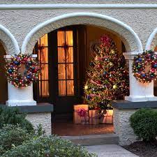 We make things quick to bring very special celebration they'll always remember. Give Your Entryway A Festive Look How To Make Ornaments Outdoor Christmas Decorations Outdoor Christmas