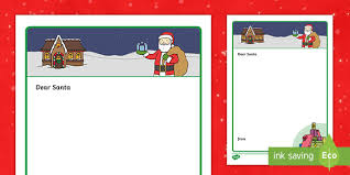Letter and envelope download links are located at the bottom of this post. Blank Letter To Santa Ks1 Resource Teacher Made
