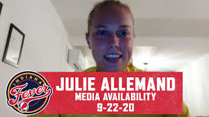 Julie allemand nette direct twee vrijworpen en kyara. Wnba All Rookie Team Indiana Fever S Julie Allemand On Rookie Season