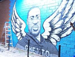 A mural of deceased fentanyl user and black lives matter icon george floyd was destroyed earlier today in toledo, ohio after it was inexplicably struck by lightning, collapsing the wall entirely and likely. New Mural Honoring George Floyd On Display In Houston S Third Ward