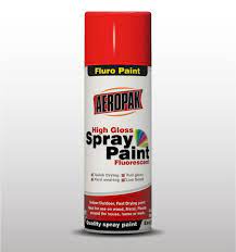 It can dry to the touch within 5 to 10 mins and after that a totally hard dry within a hr. China Aeropak Fluorescent Spray Paint For Glass China Spray Paint High Quality Fluorescent Paint
