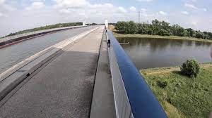 The initial concepts for this water bridge were started as early as 1905 and work continued on the project through the start. Magdeburg Water Bridge Kanalbrucke Magdeburg Saxony Anhlat Germany 3rd June 2018 Youtube