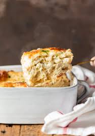 Prepare stuffing according to package directions (you can just let it cook in the casserole but it gets a little heavy that. Seafood Lasagna Recipe Cheesy Lasagna Recipe Video