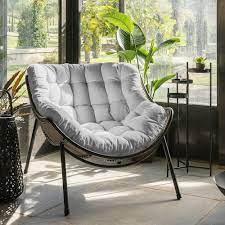 fauteuil relax en tissu gris borie ibiza fauteuil de jardin fauteuil relax fauteuil jardin fauteuil confortable