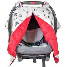 25 99 Red Nautical Print Hide Peek 4 In 1 Baby Car Set Cover Baby Car Set Canopy Nursing Cover Baby Car Seats Baby Carseat Canopy Infant Car Seat Cover