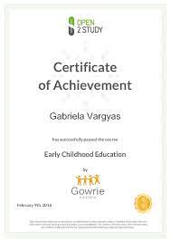 Early childhood courses, known as early childhood care and education courses focus on teaching you concepts like child psychology and child development that will help you with teaching, guiding, and mentoring young kids. Early Childhood Certificate
