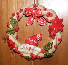 Couronne Pate A Sel2 Pate A Sel Noel Couronne Noel Decoration Noel