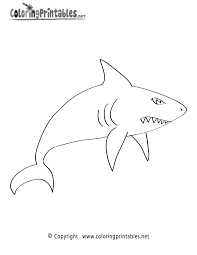 Shark Cartoon Coloring Page A Free Ocean Coloring Printable Ocean Coloring Pages Cartoon Coloring Pages Coloring Pages