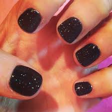 Black And Glitter Nails 37 Black Glitter Nails Designs That You Can Make Whatiwore Fashionstyle Black Nails With Glitter Nye Nails Glitter Manicure