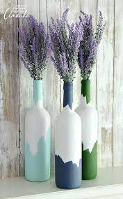 Painted Wine Bottles An Easy Upcycled Wine Bottle Craft painted wine bottles an easy upcycled