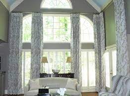 Custom Window Treatments Photo Gallery 1 2 Storey Windows Window Treatments Living Room Tall Window Treatments Living Room Windows