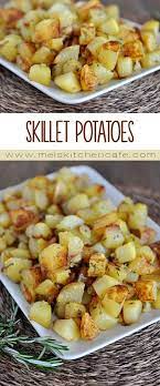 Golden Skillet Potatoes Recipe Mel S Kitchen Cafe Recipe Skillet Potatoes Golden Potato Recipes Food
