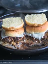 Top with burgers, divide onions and mushrooms evenly between burgers, and close with top bun halves. Colorado Fried Onion Mushroom Burgers Rocky Mountain Cooking