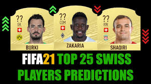 Fifa 21 price range changes. Fifa 21 Top 25 Swiss Players Rating Prediction W Burki Zakaria Shaqiri Freuler Mbabu Youtube