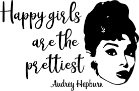 Audrey hepburn zitate und sprüche. Wandtattoo Motivation Audrey Hepburn Zitat Tenstickers