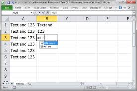Excel Function To Remove All Text Or All Numbers From A Cell Excel Tutorials How To Remove Excel