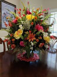 Extra Large Floral Arrangement Bright Colors Dining Breakfast Etsy In 2020 Large Flower Arrangements Large Floral Arrangements Fresh Flowers Arrangements