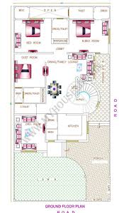 Interior apartment design with modern black touch. Duplex House Plans Front Big Garden And Parking 4bhk House Plan