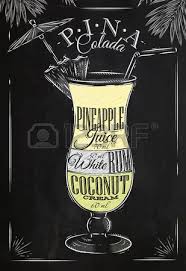 Stock Vector Pina Colada Pina Colada Rezept Milchshake