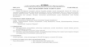 Pelan strategik kelab bahasa inggeris. Pelan Taktikal Kelab Komputer 2015 Docx Document