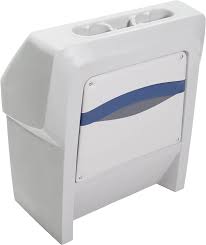 The deckmate premium pontoon boat console is made of solid rotationally molded plastic. Amazon Com Deckmate Premium Pontoon Boat Console Gray Blue Charcoal Sports Outdoors