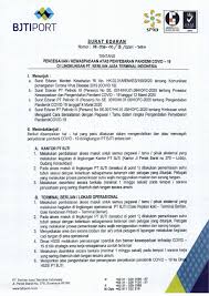 Kali ini, juga akan memuat komitmen protokol kesehatan. Surat Edaran Pencegahan Kewaspadaan Atas Penyebaran Pandemi Covid 19 Di Lingkungan Pt Berlian Jasa Terminal Indonesia
