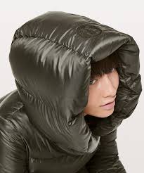 Dark Olive Daunenjacke Daunenmantel Puffer Mantel