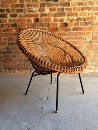 Rattan Chair Sunburst Franco Albini Janine Abraham Midcentury 1950s Rattan Chair Chair Rattan Dining Chairs