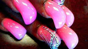 Long Thick Curve Bubble Acrylic Nail Tutorials Curved Nails Flare Nails Acrylic Nail Designs