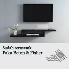Mulai dari konstruksi rumah, pabrik, gudang, jalan hingga. Rak Tv Gantung Minimalis Modern Rak Dinding Masa Kini Ad002 Lazada Indonesia