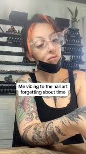 If you’ve ever sat in my chair and said the words “time isn’t real”  (probably all of my clients) then you can show up to work late. Tell them  that too 🤣 Makin’ me sweat and sh*t 💃🏻, ., #nail #nailtech ...