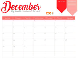 Monthly Wall Calendar December 2019 Calendar 2019 Printable Calendar Printables Free Printable Calendar