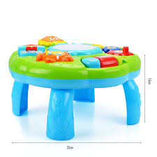 Hanmun Musical Learning Table Baby Toy Electronic Education Toys For Toddlers Early Development Activity Toy Toddler Toys Activity Toys Development Activities
