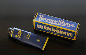 Image result for burma shave
