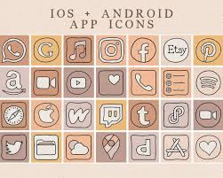 Calm Desert Doodle Ios 14 App Icons Ios14 Widget Photos Etsy In 2021 App Icon Iphone App Design Homescreen Iphone