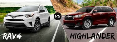 Interior space and safety features. 2016 Toyota Rav4 Vs Toyota Highlander Western Slope Toyota