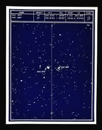 Astronomy Deep Sky Star Chart No 9 Constellation Perseus