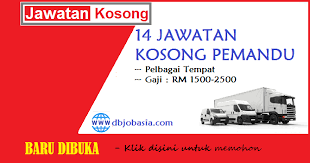 Untuk kerja kosong disember, cukup banyak kerja kosong yang dibuka. Senarai 14 Jawatan Kosong Pemandu Pelbagai Tempat Dbjobasia Com Terbaru Jawatan Dibuka
