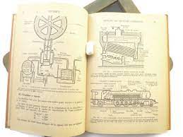 Old Book Of Physics And Chemistry French Textbook Scientific 1947 Vintage Retro Mechanical Illustrations Textbook Chemistry Textbook Chemistry