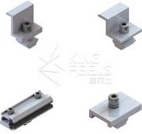 Aluminum Solar Panel End Clamps For Pv Mounting System ...