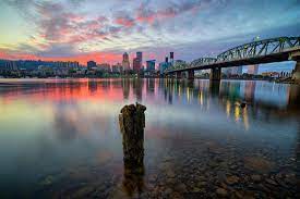 Maybe you would like to learn more about one of these? Sunset River Scene Hawthorne Bridge Eastbank Esplande Portland Oregon Photographic Print Vincent James Art Com