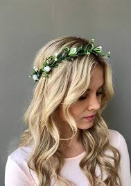 Leaf Crown Rustic Wedding Flower Crown Bridal Flower Halo This Headpiece Floral With Leaves Crown Bridal Floral Crown Floral Crown Wedding Wedding Hair Wreath