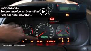 Volvo V40 S40 Service Anzeige Zuruckstellen Reset Service Indicator Youtube