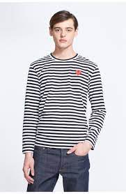 Comme Des Garcons Play Stripe Long Sleeve T Shirt Nordstrom