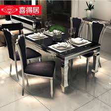 Buy steel dining tables and get the best deals at the lowest prices on ebay! Buy Blessed With Habitat Glass Coffee Table Modern Minimalist Stainless Steel Dining Table Dinette Combination Rectangular Dining Table And Dining Table Size Units In Cheap Price On Alibaba Com