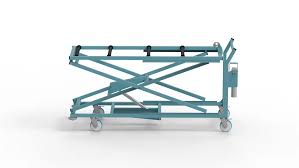 Loading mortuary trolley - MF - LEEC - for caskets