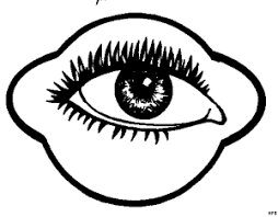 Detailliertes Auge Ausmalbild Malvorlage Comics