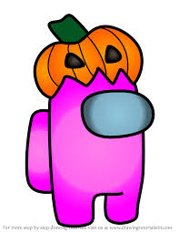 How to draw hats in among us part 1video i draw character types in the game among us. Learn How To Draw Pumpkin From Among Us Among Us Step By Step Drawing Tutorials