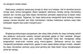 How to say memainkan peran in english? Contoh Karangan Fakta Pt3 Terbaik Bahasa Melayu
